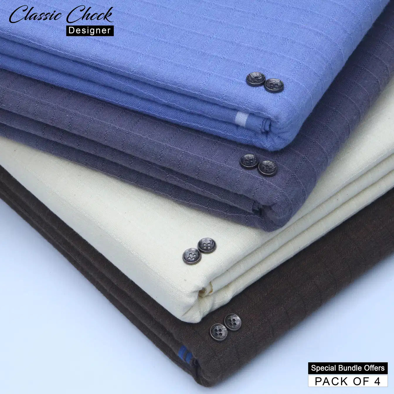 PACK OF 4 - 338+339+344+346 / Classic Check Designer