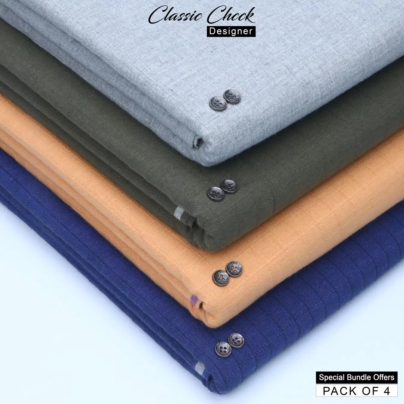 PACK OF 4 - 334+336+337+343 / Classic Check Designer